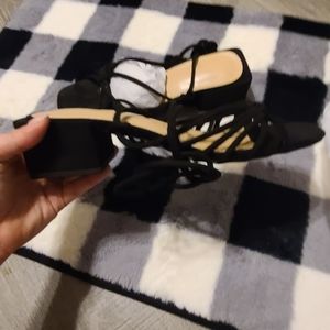 ⁰Aurora Lace Up Heeled Sandal
